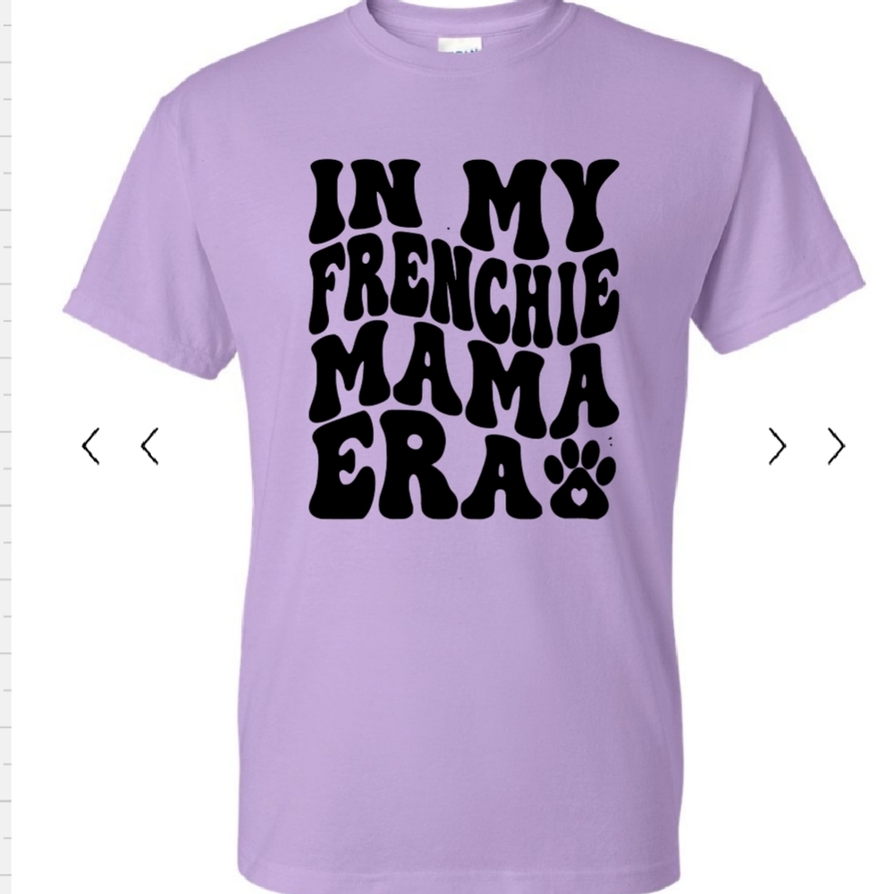 Frenchie mama shirt cute dog mama popular trending retro frenchie mama purple